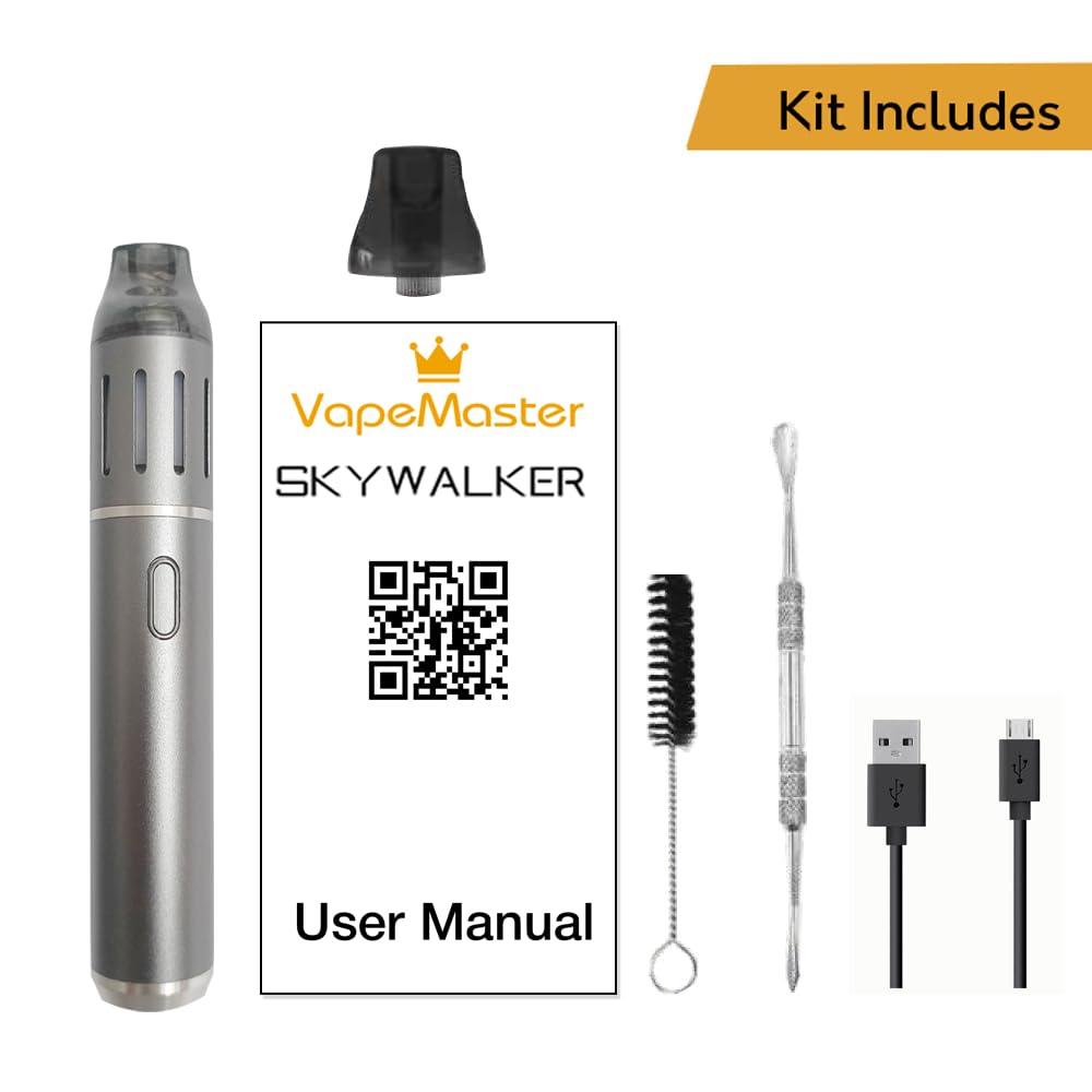 vape master Deluxe Dry Herb Vaporizer Pen, VapeMaster Skywalker Portable Herbal  Vaporizer - New Baking Tech, Ceramic Chamber,Temperature Control, Pure  Clean Vapor main image 0