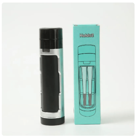 3 In 1 Portable Blunt Case with 40mm Tobacco Grinder JustSmoke.Me