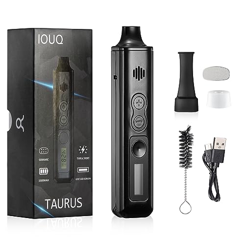Vaporizer by IOUQ TARURS kit Vape Ceramic Heating Chamber LCD Display Screen Full temperature control Type-C Fast Charging Dry herb vaporisers JustSmoke.Me Vaporizer by IOUQ TARURS kit Vape Ceramic Heating Chamber LCD Display Screen Full temperature control Type-C Fast Charging Dry herb vaporisers JustSmoke.Me