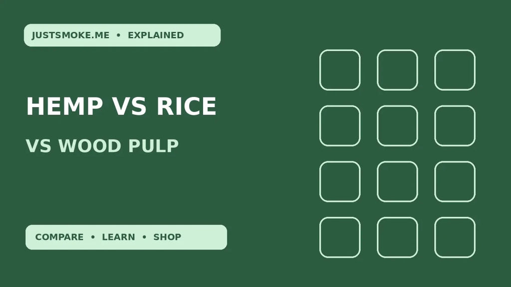 Hemp vs Rice vs Wood-Pulp Rolling Papers: Materials & Buying Differences - JustSmoke.Me
