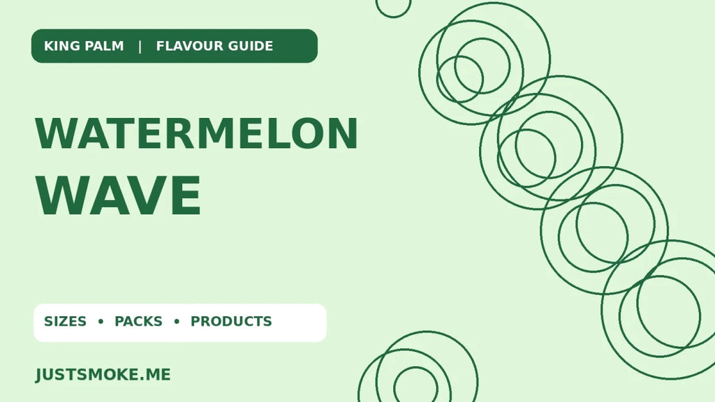 King Palm Watermelon Wave: Filter Tips, Cordia Leaf Rolls, Sizes & Packs - JustSmoke.Me