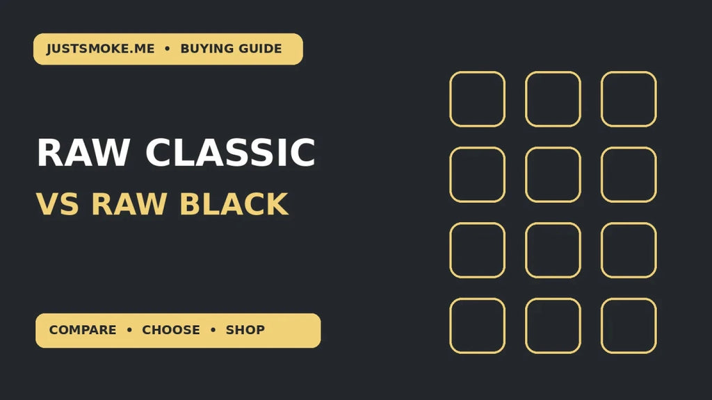 RAW Classic vs RAW Black: Rolling Paper Differences Explained - JustSmoke.Me
