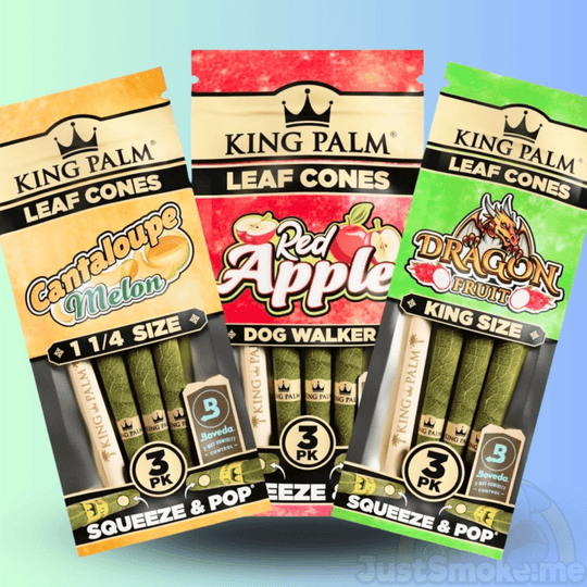 King Palm : (3pc Rolls) Palm Leaf Blunt Wraps & Filter Tips -  By Justsmoke.me - JustSmoke.Me
