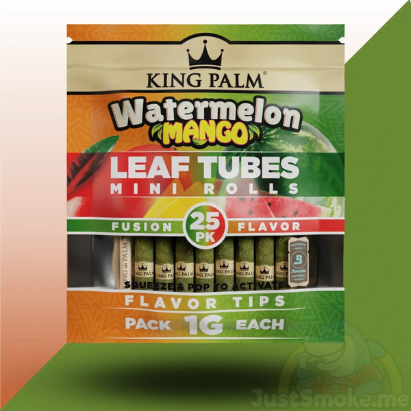 25 Watermelon Mango | Cordia Leaf / Blunt Wrap & Pre Rolls - King PalmJustSmoke.Me
