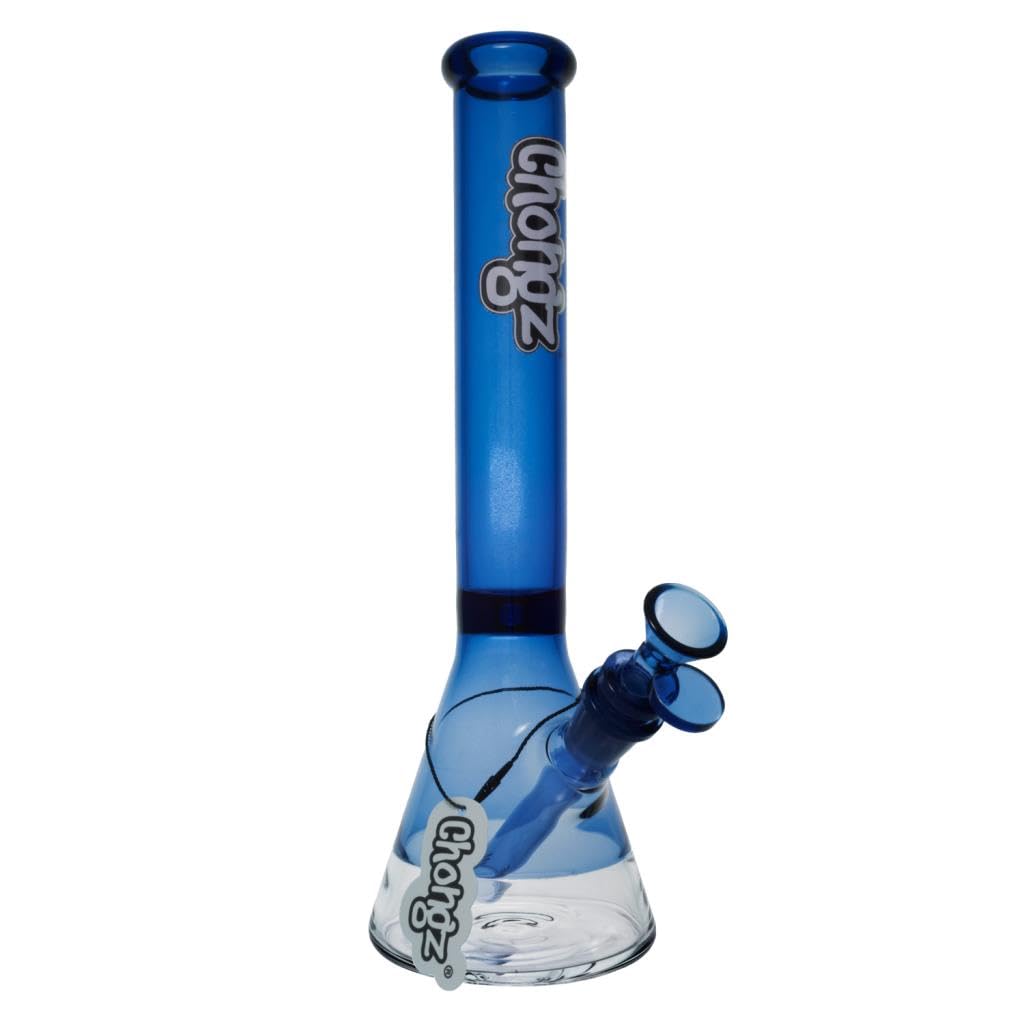 Chongz 30cm Glass Beaker Bong – Opulence – Diffuser Downstem – Cool Blue