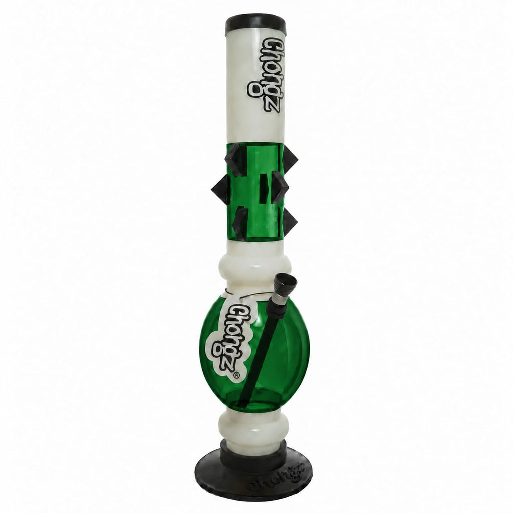 Chongz 40cm Acrylic Bubble Bong – C’mon Boys – Green