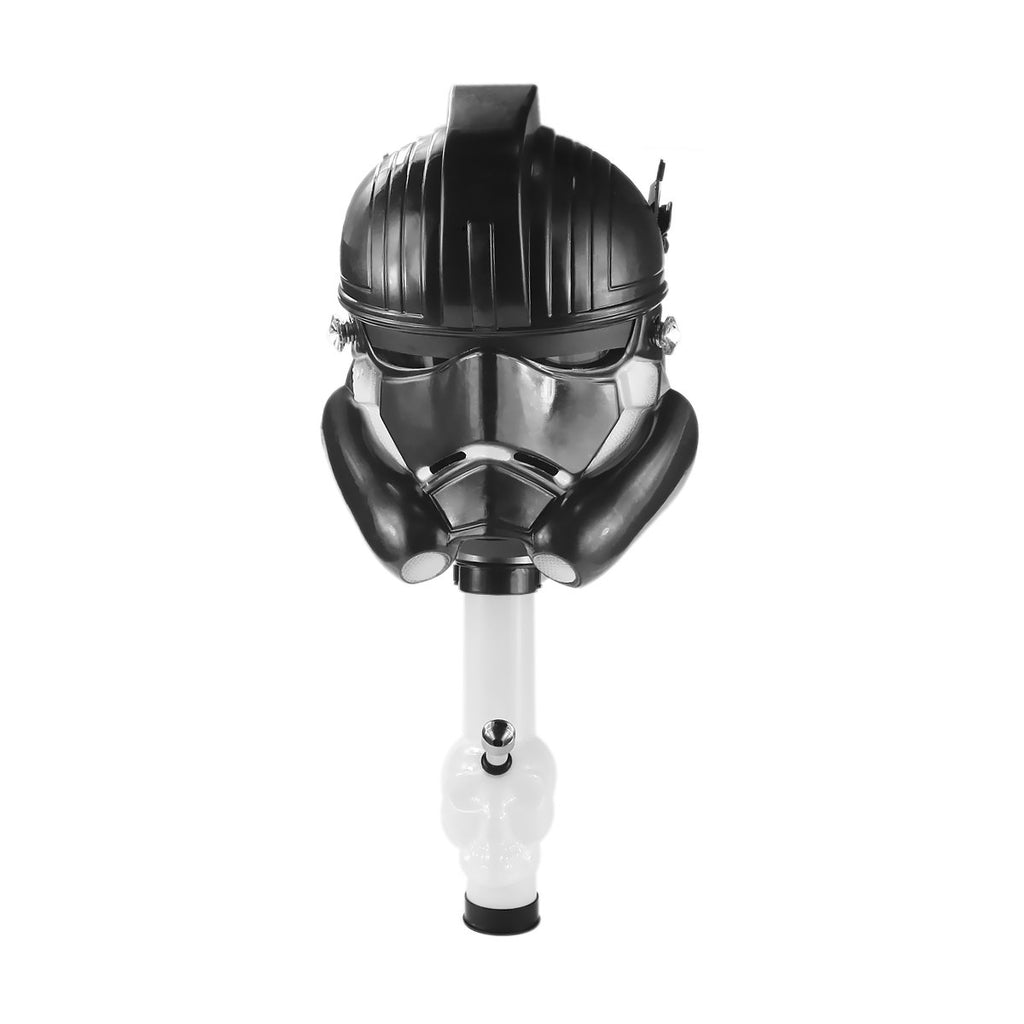 FORMAX420 Gas Mask Bong – Acrylic – 20cm Tall – Adjustable Mask – Random Colour