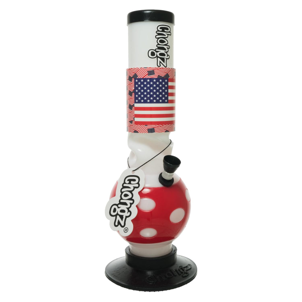 Chongz 30cm Acrylic Bong – United State of America – Rubber Base