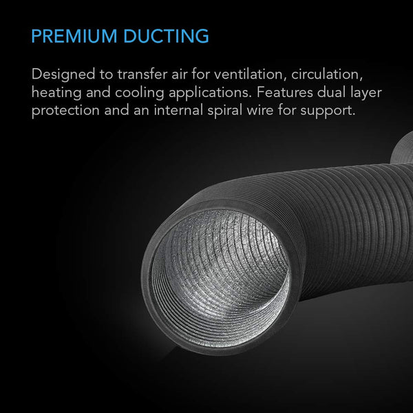 AC Infinity 150mm Flexible Aluminium Ducting – 8ft – Four-Layer