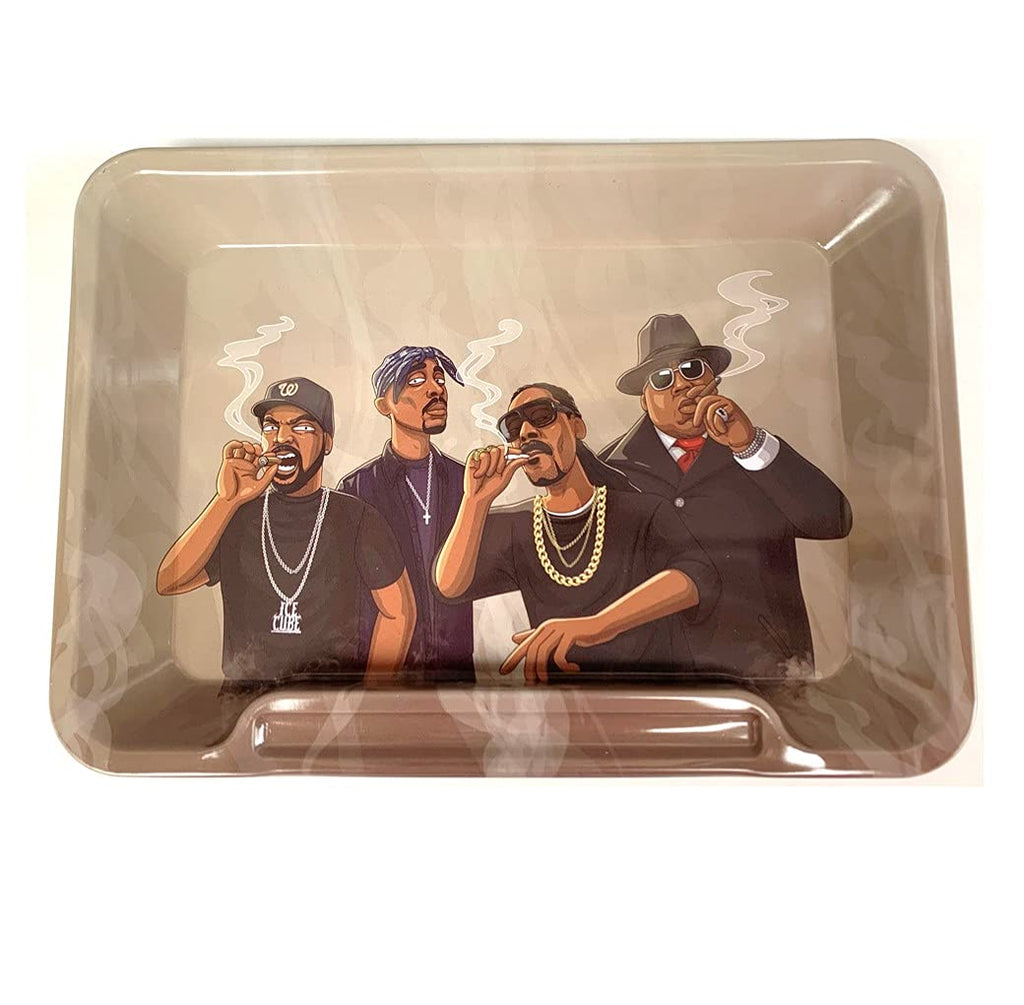 Wise Skies Rappers Small Metal Rolling Tray Set – Rolling Papers & Tips