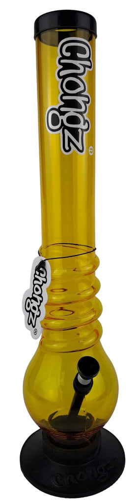 Chongz 40cm Acrylic Bubble Bong – Farrelly Rusk – Gold (CHO171)