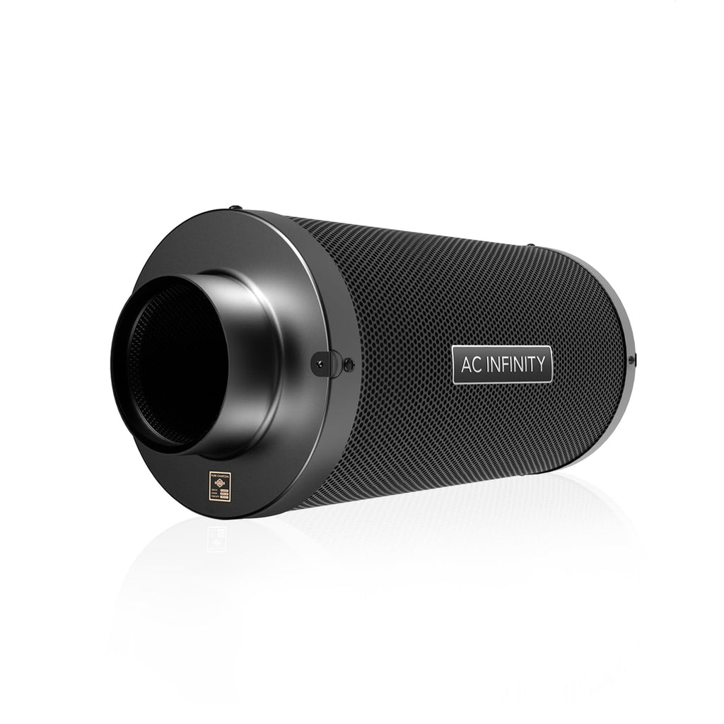 AC Infinity 150mm Carbon Filter – Australian Virgin Charcoal – Chrome
