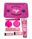 Wise Skies Pink High Maintenance Rolling Tray Set – Crusher, Papers, Tips, Cone Holder & Pre-Rolled V-Holder – 55mm Set