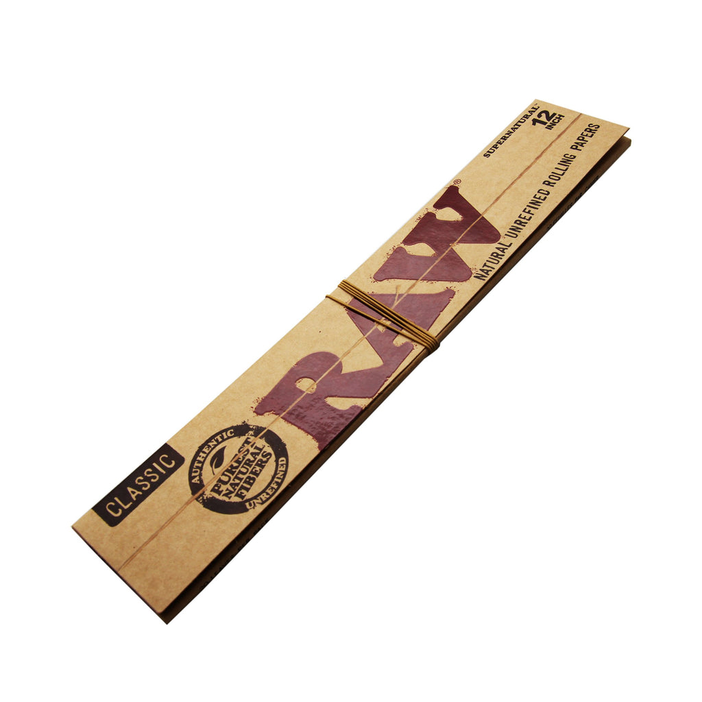 RAW Supernatural 3 × 12″ Natural Unrefined Rolling Papers