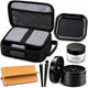 UkGlass Rolling Tray Set – Smell-Proof Bag with Combination Lock – Large Metal Tray, 4-Piece Grinder, Jar & Tubes