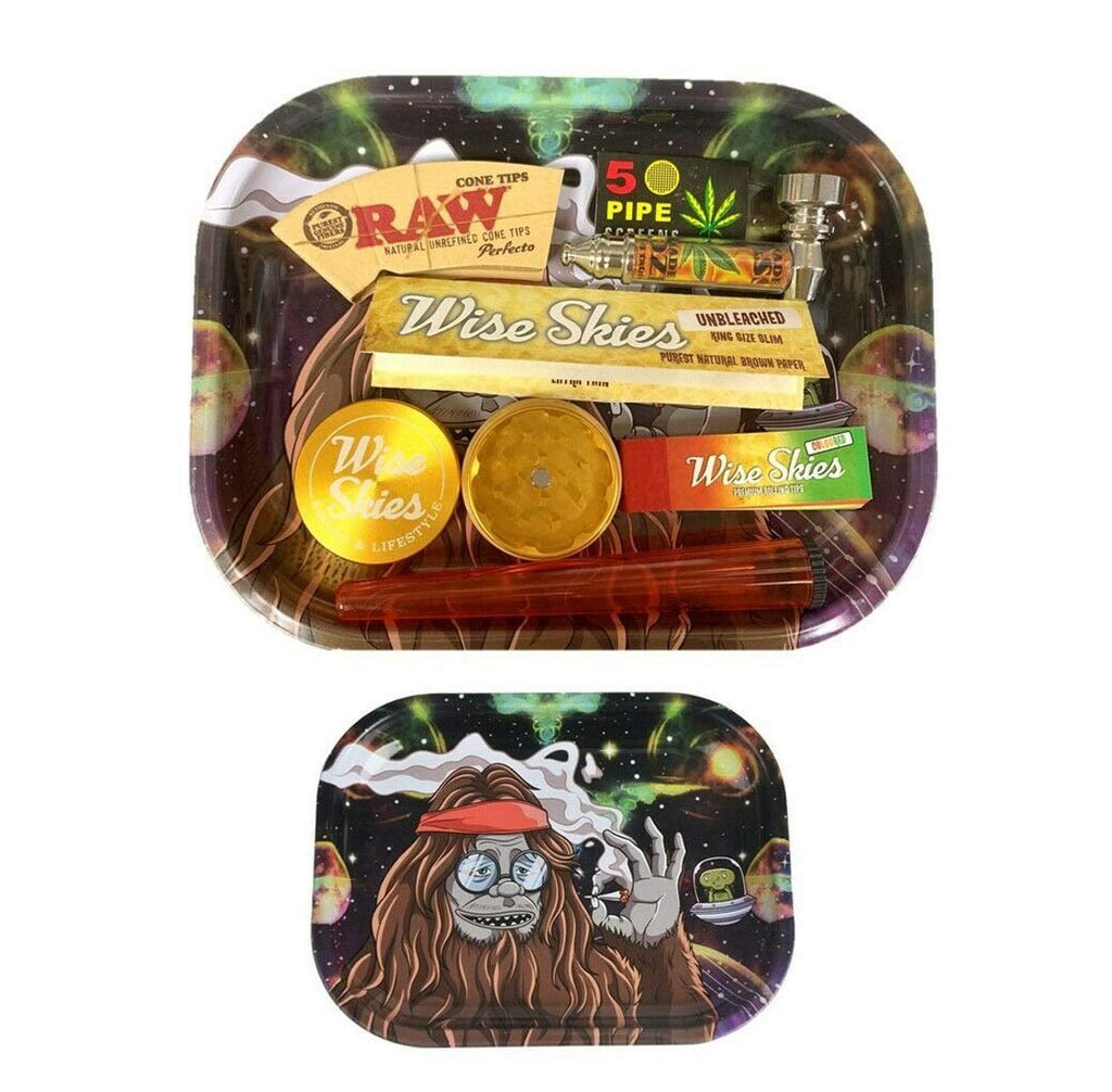 Wise Skies Gorilla Rolling Tray Gift Set – Rolling Papers