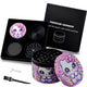 Spespo 2″ 4-Piece Zinc Alloy Herb Grinder – Pink Cat
