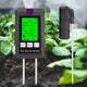 LSENLTY 6-in-1 Digital Soil Moisture Meter – pH, Fertility, Temperature, Sunlight, Humidity – Backlit LCD