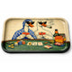 Funny Large Metal Rolling Tray – 27 × 18cm – Raised Edges