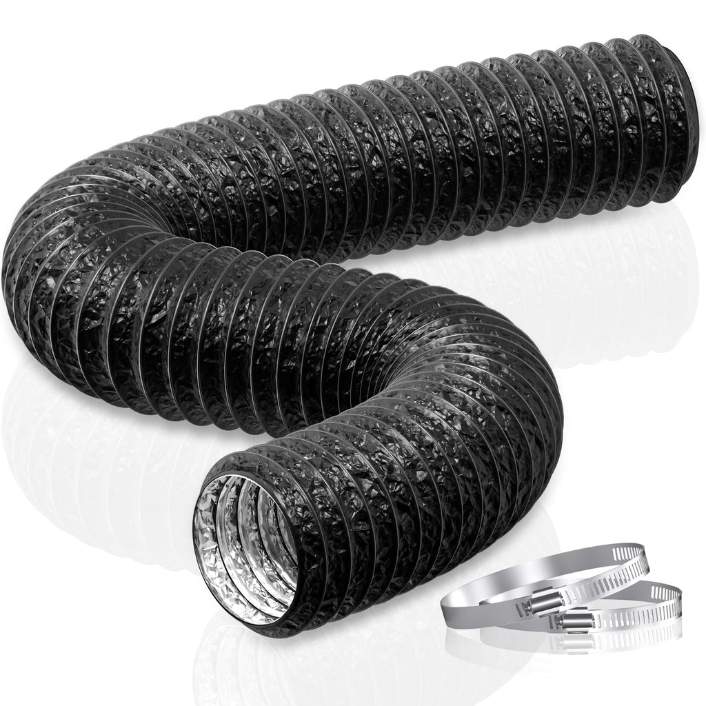HG Power 100mm Air Ducting – 5m – PVC with 2 Clamps