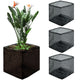 QEEYON Aquatic Pond Planting Bags – 4 Pack – 18cm Mesh Baskets – Black
