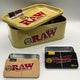 Zactly RAW Large Storage Box Set – Built-In Tray + 2 RAW Tins