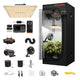 Spider Farmer SF1000 2.3 × 2.3ft Grow Tent Kit – 100W LED – GGS Controller
