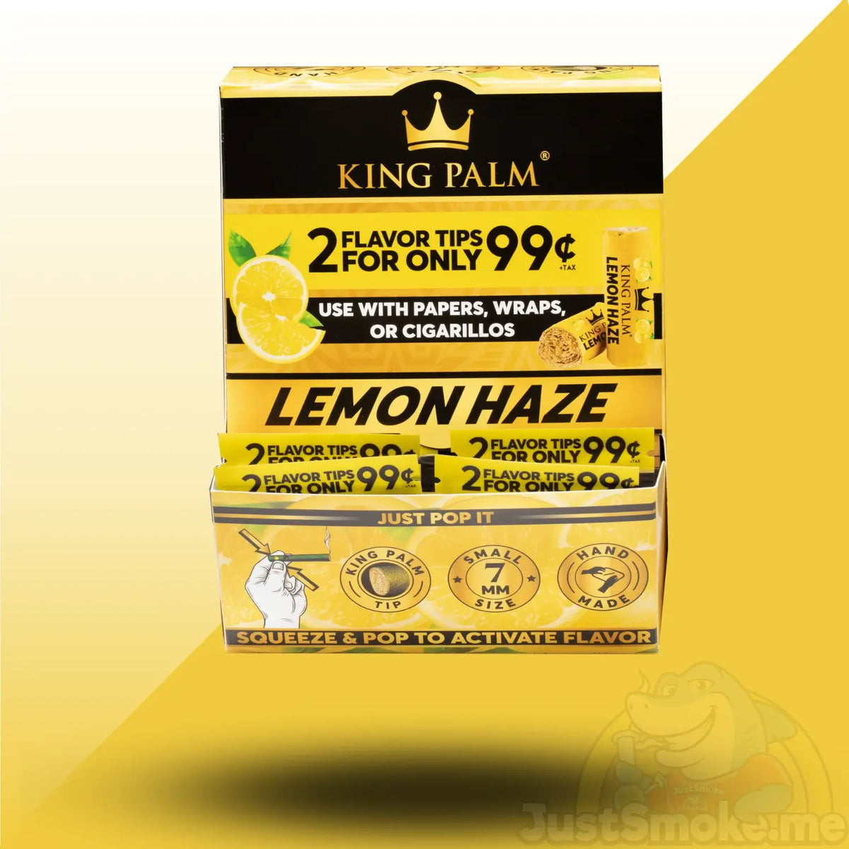 Lemon Haze | 7mm Flavoured Filter Tips - King Palm JustSmoke.Me