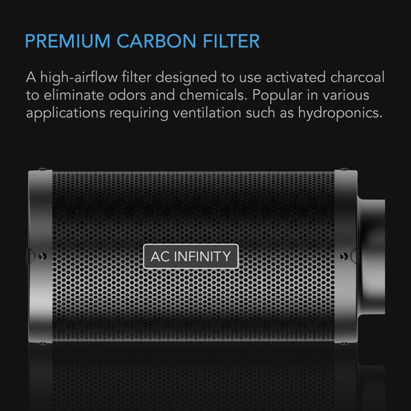 AC Infinity 150mm Carbon Filter – Australian Virgin Charcoal – ChromeJustSmoke.Me