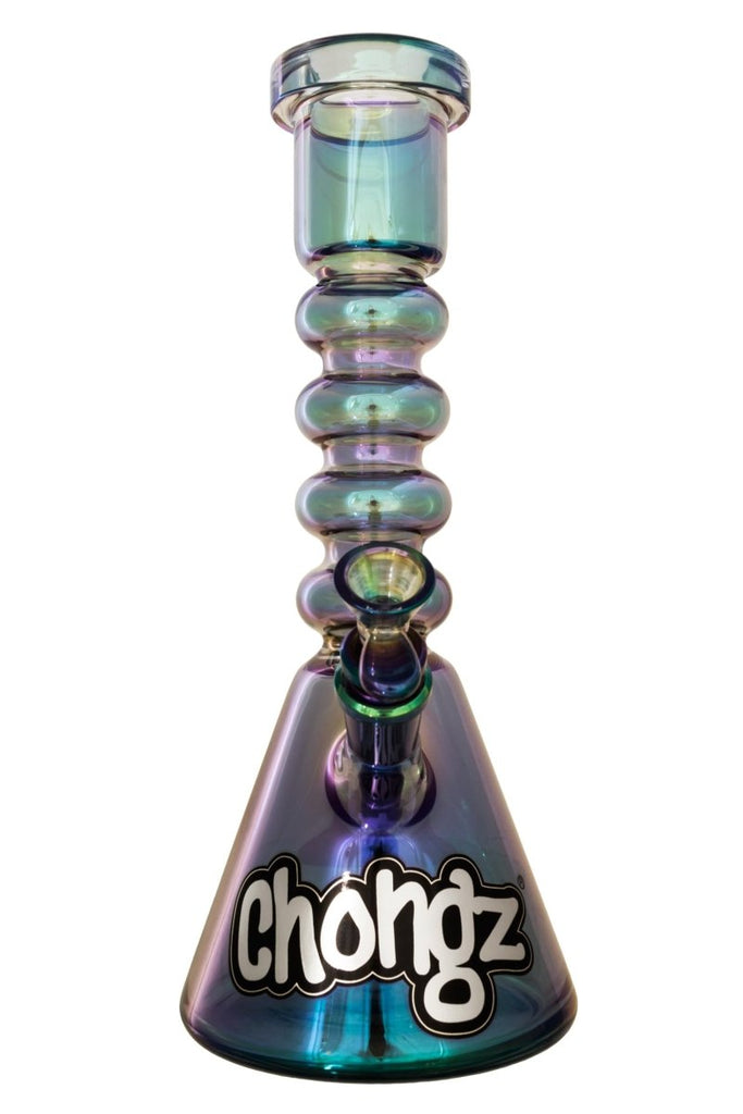 Chongz 31cm Glass Bong – Bonar Champ Venom – 5mm Borosilicate – Iridescent BlueJustSmoke.Me