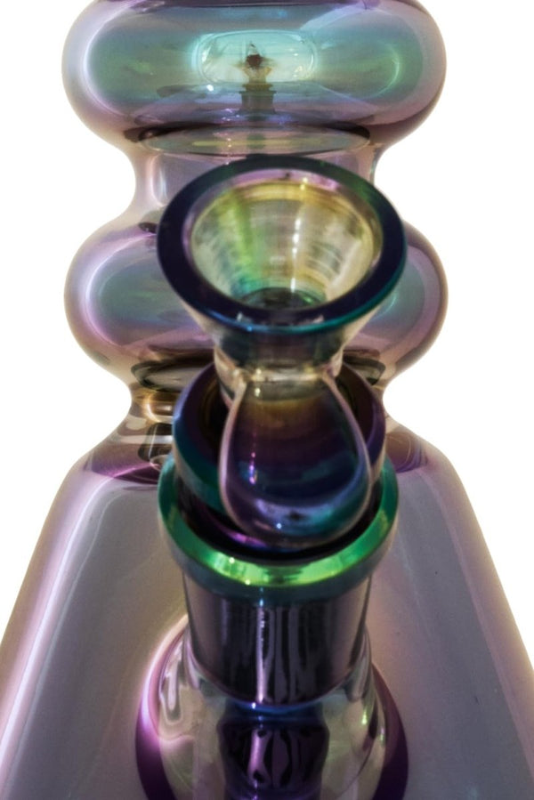 Chongz 31cm Glass Bong – Bonar Champ Venom – 5mm Borosilicate – Iridescent BlueJustSmoke.Me