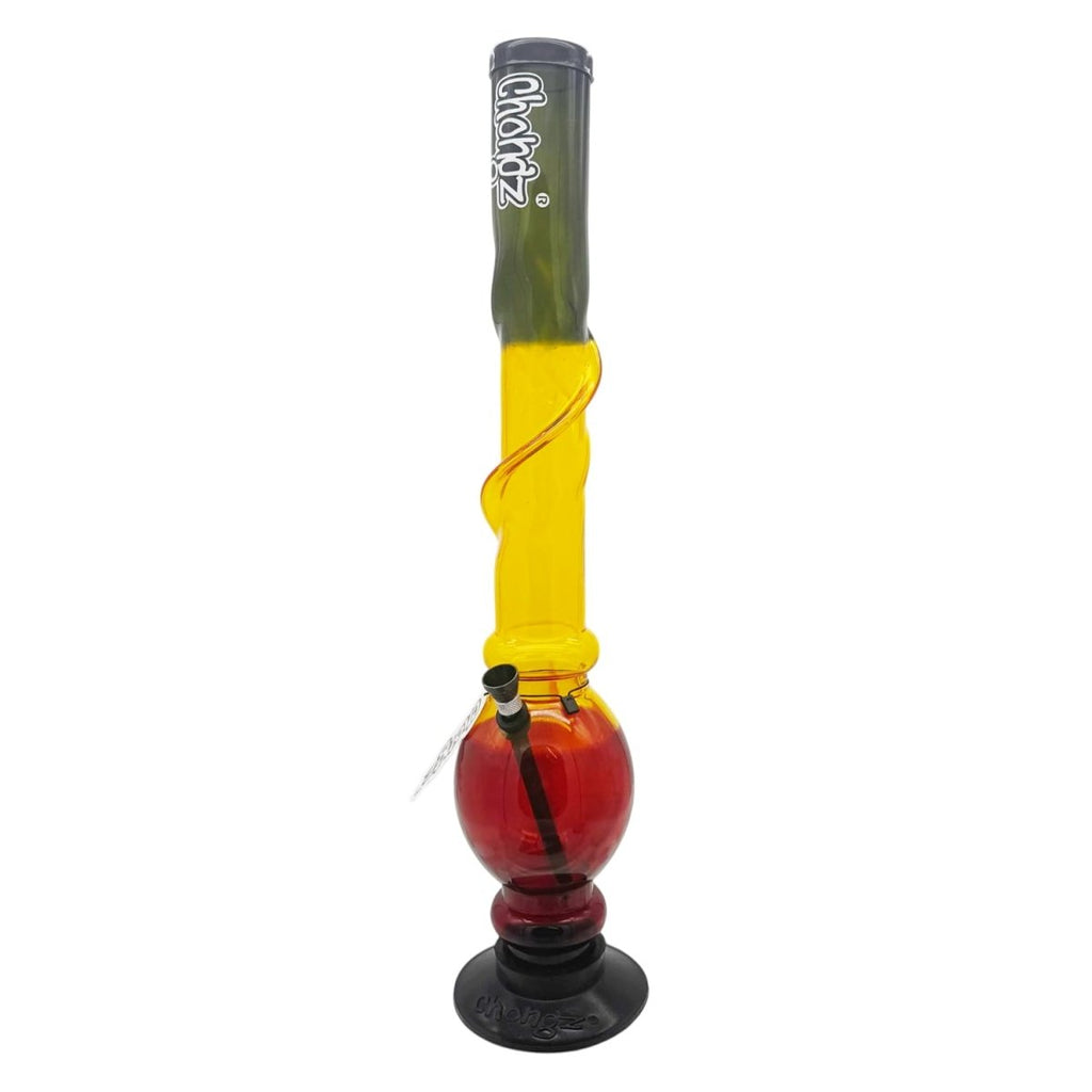 Chongz 50cm Acrylic Bong – Rasta TwistJustSmoke.Me