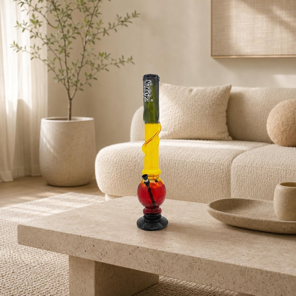 Chongz 50cm Acrylic Bong – Rasta TwistJustSmoke.Me
