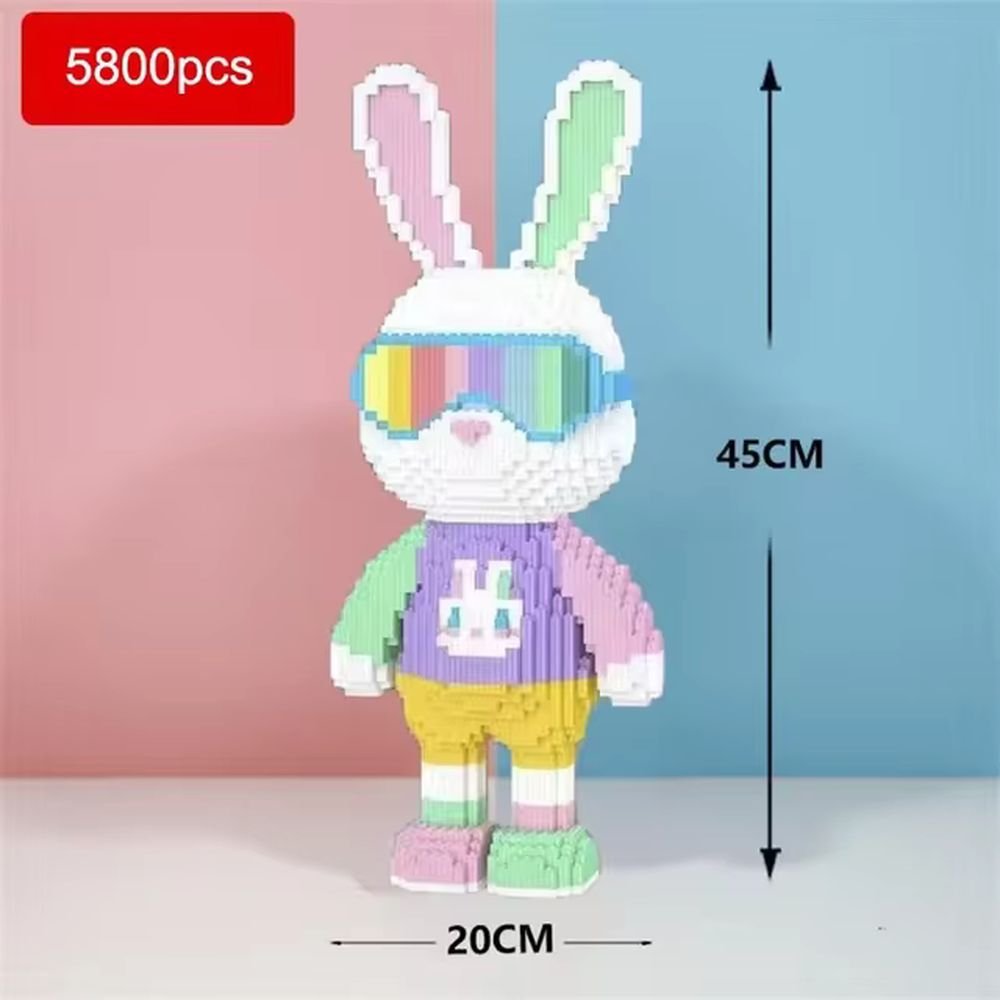 Cute / Gangster Bunny Bears (5800 pcs) Model Building Kit - Interlocking Stackable BricksJustSmoke.Me