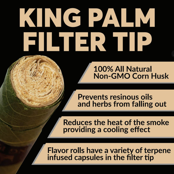 detailed information about king palm corn husk filter tips 