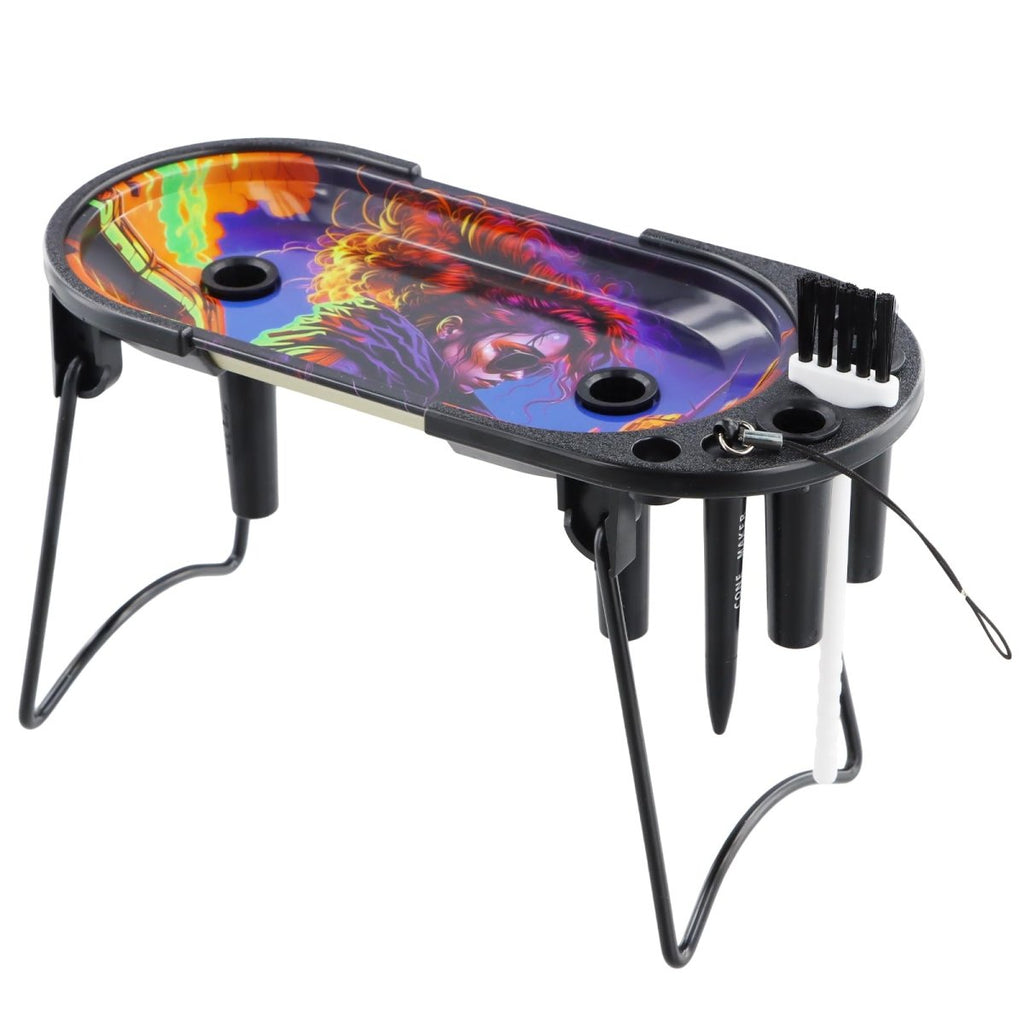 Duronge Foldable Cone Filler Rolling Tray Set – 21.7 × 9.7cm – King Size & 1 1/4 – PurpleJustSmoke.Me