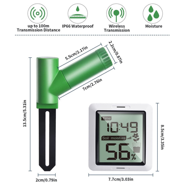 ECOWITT WH0291 Soil Moisture Sensor – Digital LCD – Pairs with GW1100JustSmoke.Me
