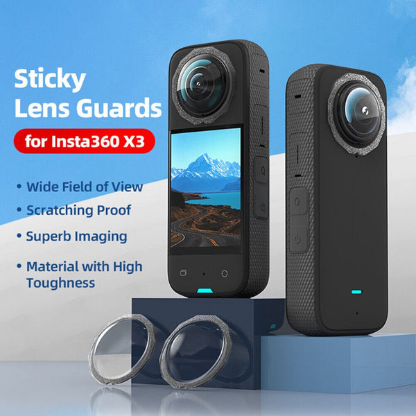 Insta 360 - Action Camera - 2 Camera lenses guards - Anti Scratch protectorJustSmoke.Me