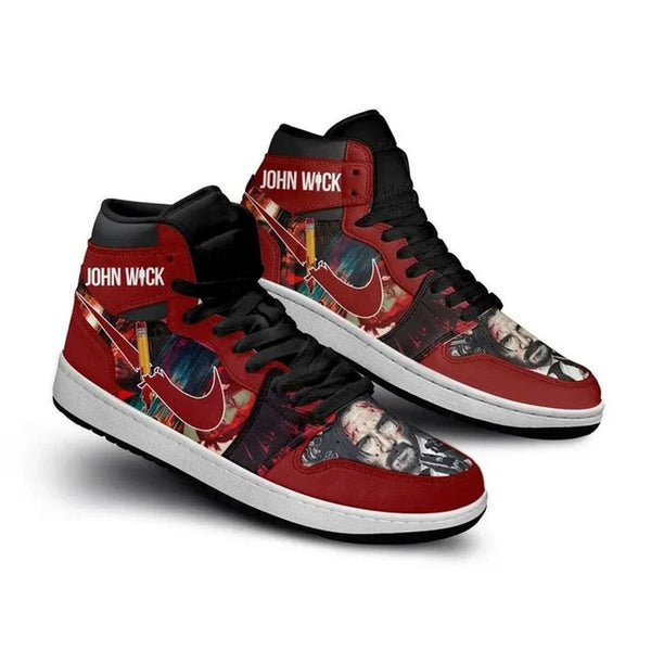 John Wick | High - Tops / Custom Shoes | Unisex Fashion Trainers | Cartoon / Movie / Gamers.JustSmoke.Me