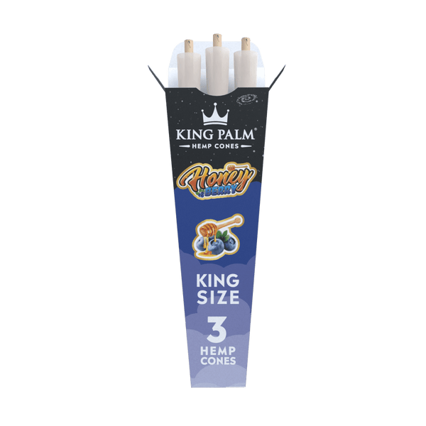 King Palm - Honey Berry | 3pc Pre Rolled | Hemp Cones & BluntsJustSmoke.Me