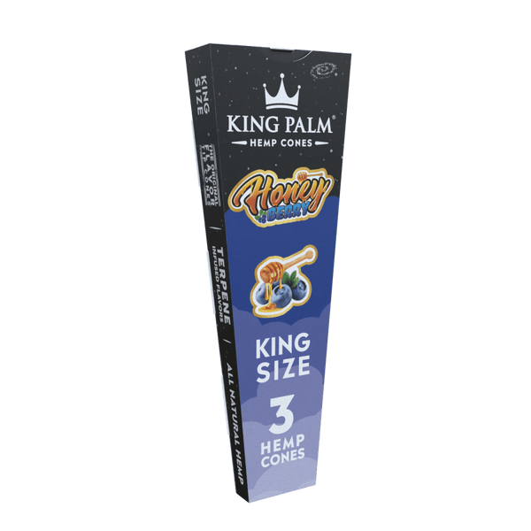 King Palm - Honey Berry | 3pc Pre Rolled | Hemp Cones & BluntsJustSmoke.Me