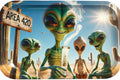Large Metal Rolling Tray – Funny Alien Artwork – Non-StickJustSmoke.Me