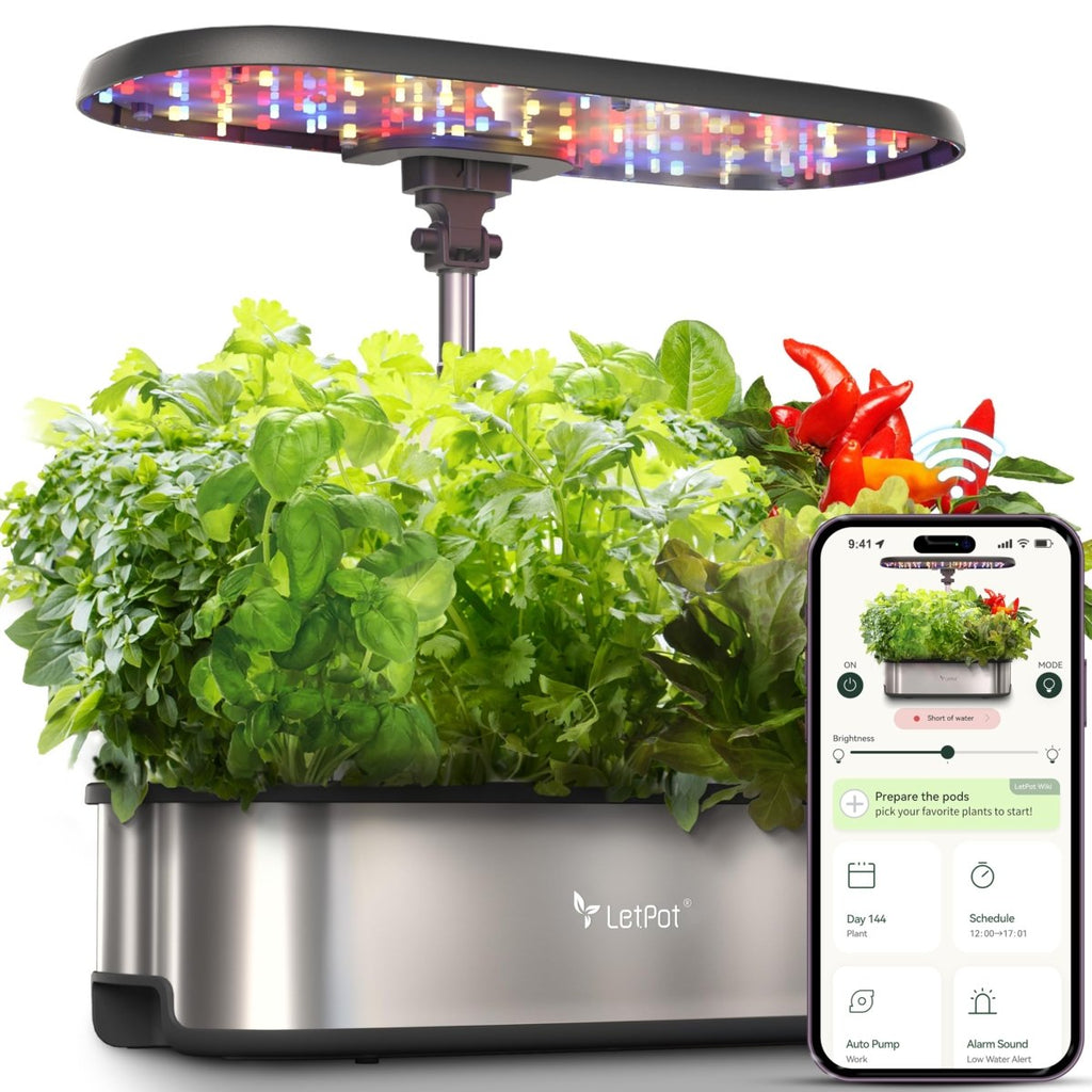 LETPOT LPH-SE Smart Hydroponic Growing System – 12 Pods – 24W LED – App & WiFi – 5.5L TankJustSmoke.Me