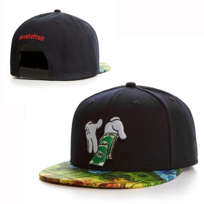 MakeItRain, Big Money Snapback / Flat Peak Hat / CapJustSmoke.Me