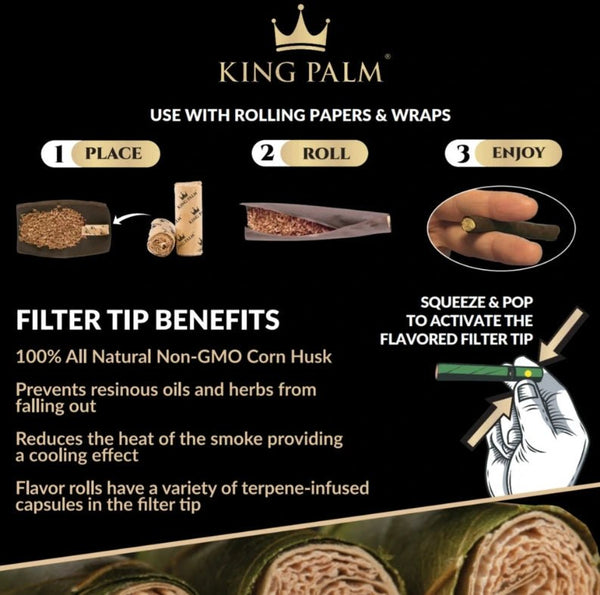 Mango OG - Flavoured Filter Tips | 7mm - King PalmJustSmoke.Me