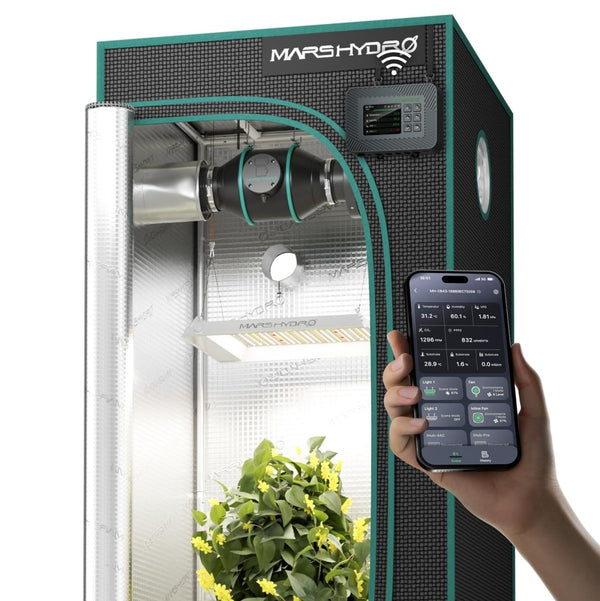 MARS HYDRO 2 × 2ft Grow Tent Kit – TS600 100W Full Spectrum LEDJustSmoke.Me