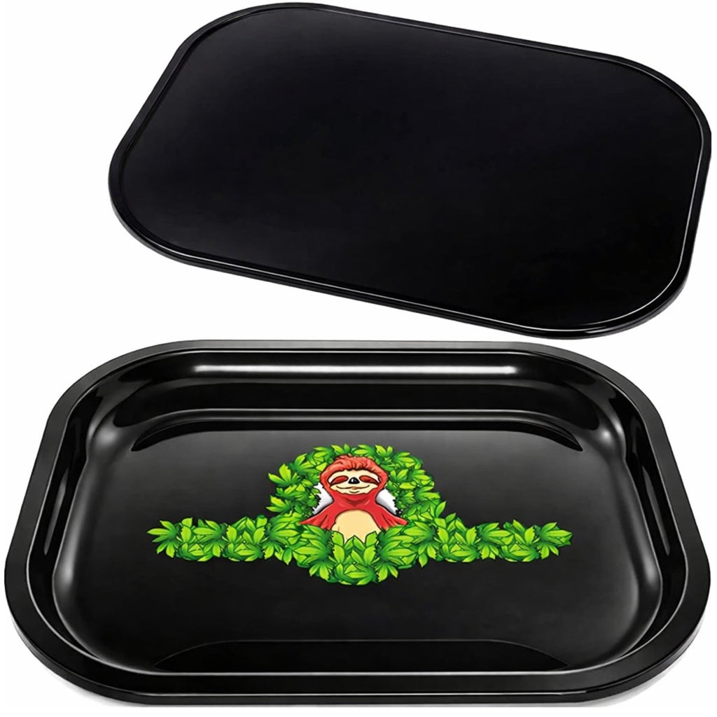 Metal Rolling Tray with Magnetic Lid – Smell-Proof – AluminiumJustSmoke.Me