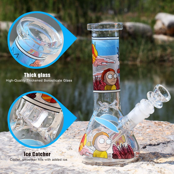 Mini Glass Bong with Percolator – 20cm – 14.5mm BowlJustSmoke.Me