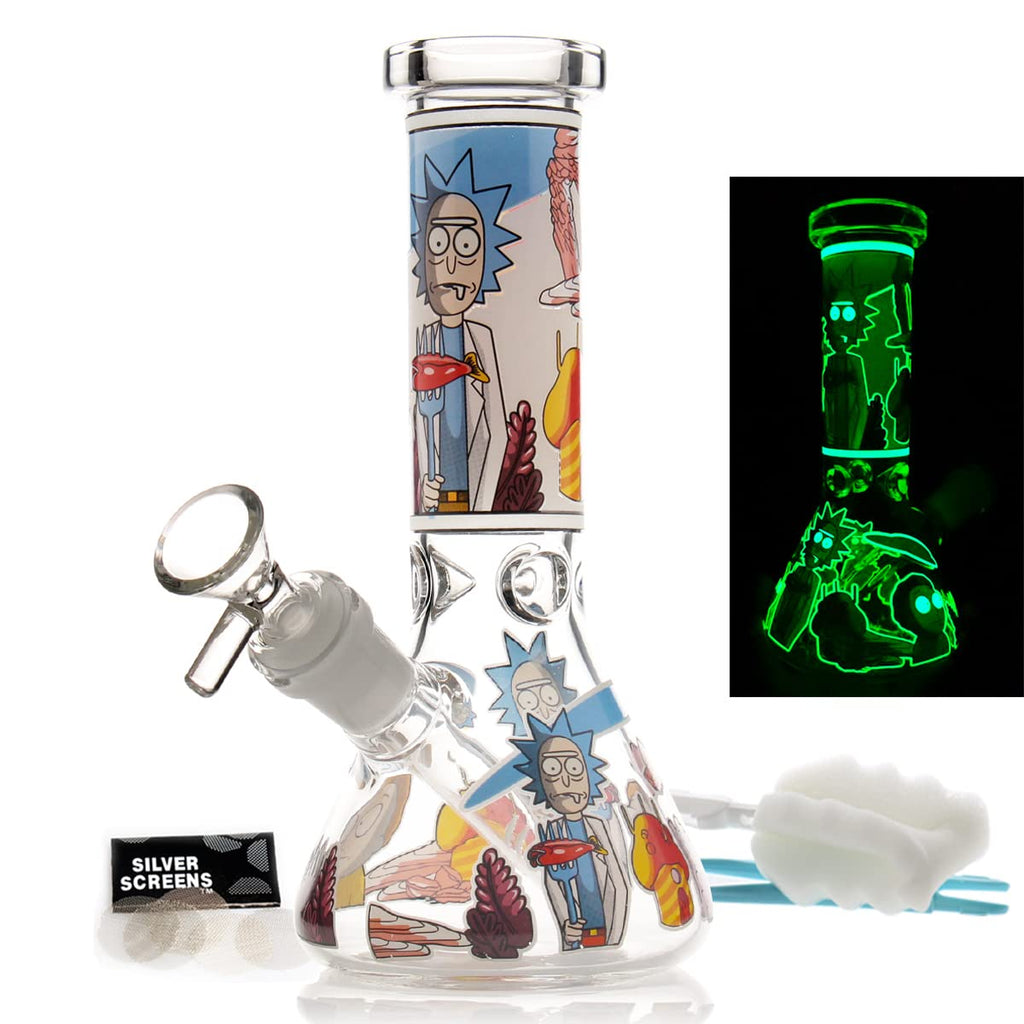 Mini Glass Bong with Percolator – 20cm – 14.5mm BowlJustSmoke.Me