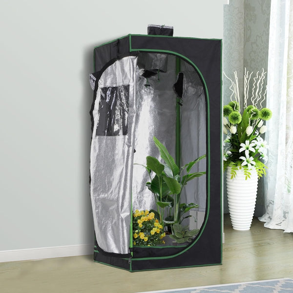 Outsunny Grow Tent – 60 × 60 × 140cm – Adjustable Vents – Floor TrayJustSmoke.Me